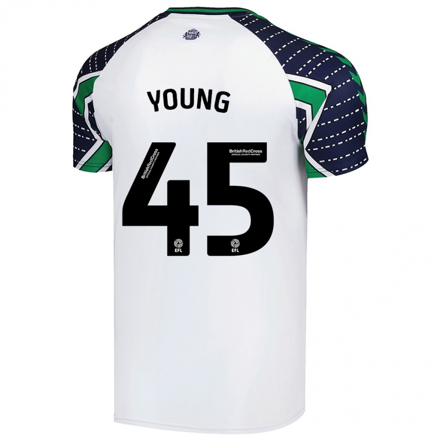 Enfant Football Maillot Matthew Young #45 Blanc Tenues Extérieur 2024/25 Canada