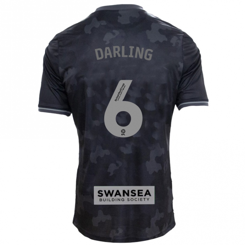 Enfant Football Maillot Harry Darling #6 Noir Tenues Extérieur 2024/25 Canada