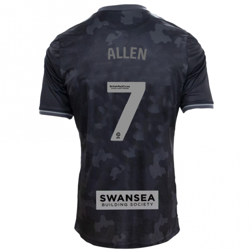 Enfant Football Maillot Joe Allen #7 Noir Tenues Extérieur 2024/25 Canada