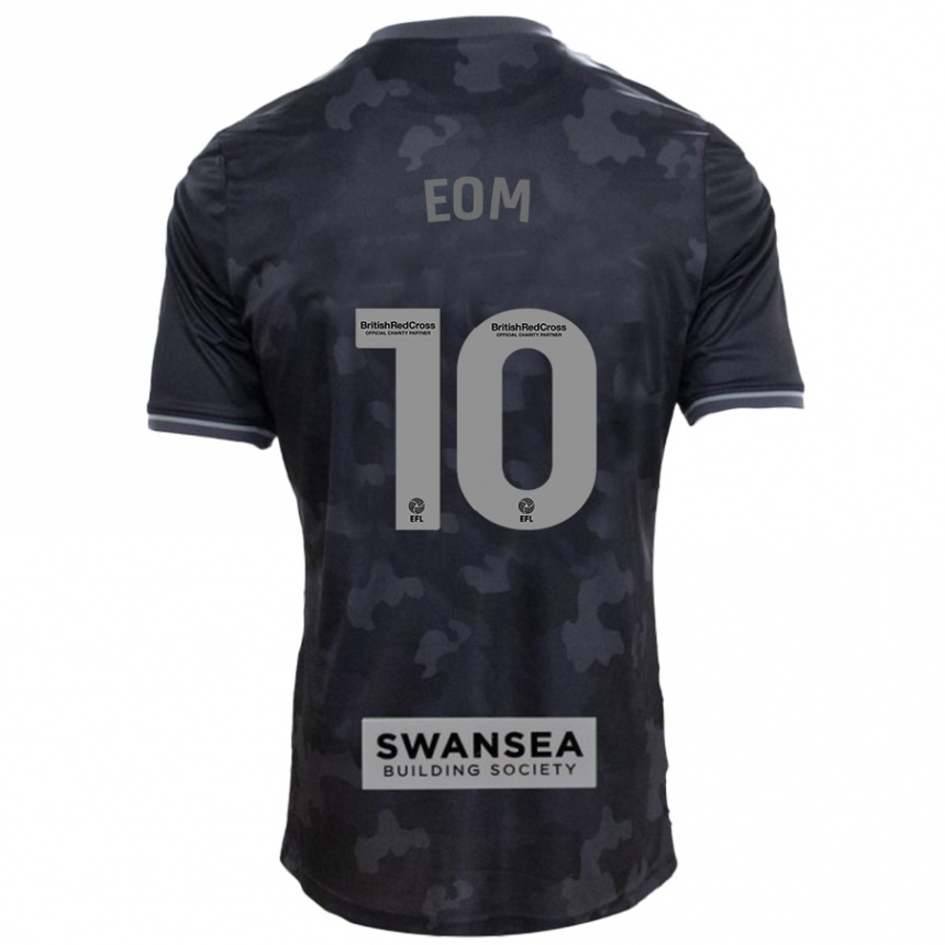 Kids Football Ji-Sung Eom #10 Black Away Jersey 2024/25 T-Shirt Canada