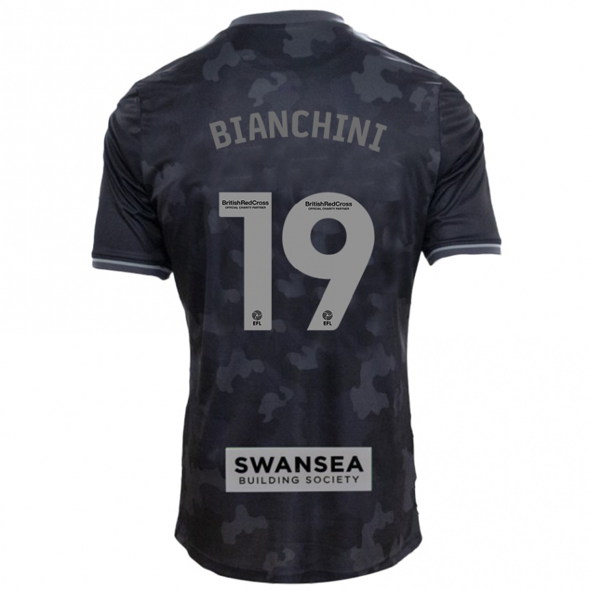 Enfant Football Maillot Florian Bianchini #19 Noir Tenues Extérieur 2024/25 Canada