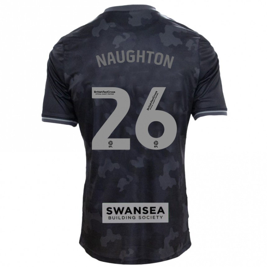 Kids Football Kyle Naughton #26 Black Away Jersey 2024/25 T-Shirt Canada