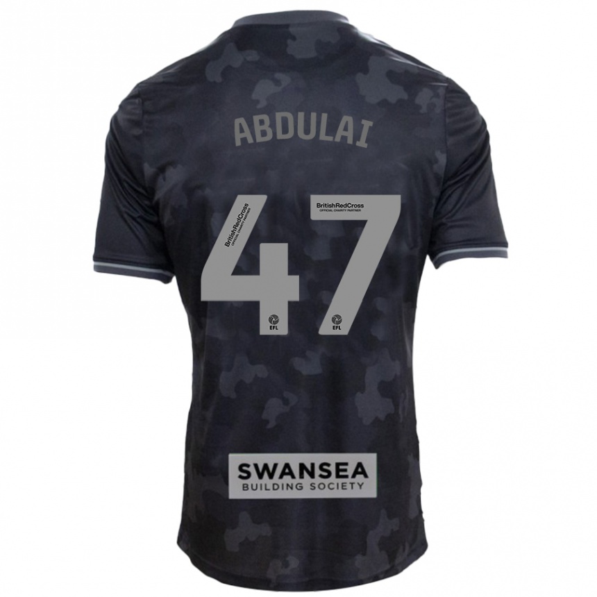 Kids Football Azeem Abdulai #47 Black Away Jersey 2024/25 T-Shirt Canada