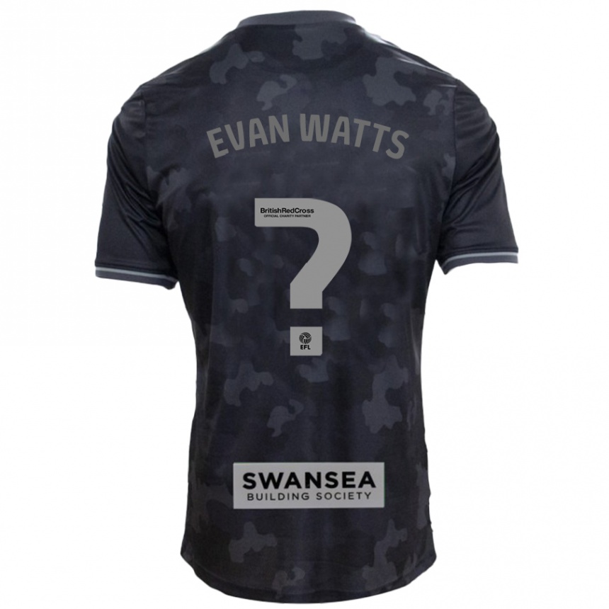 Enfant Football Maillot Evan Watts #0 Noir Tenues Extérieur 2024/25 Canada