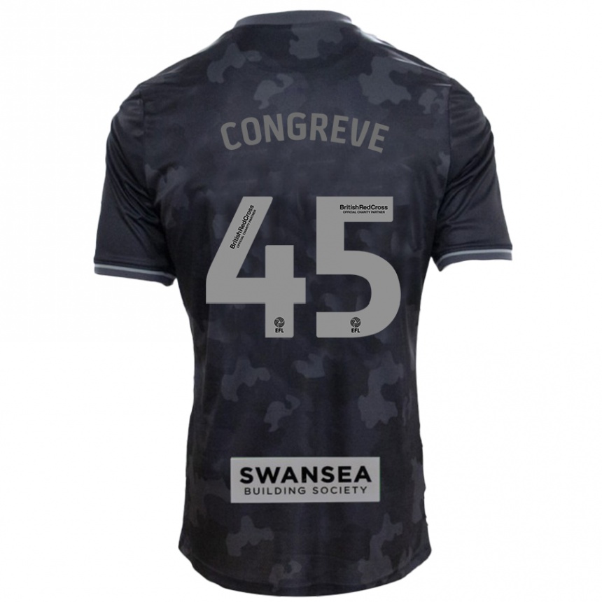 Enfant Football Maillot Cameron Congreve #45 Noir Tenues Extérieur 2024/25 Canada