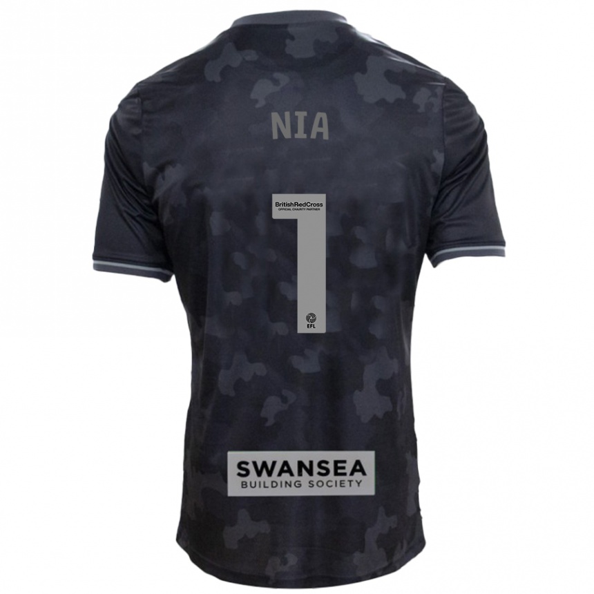 Kids Football Ffion Rees Nia #1 Black Away Jersey 2024/25 T-Shirt Canada