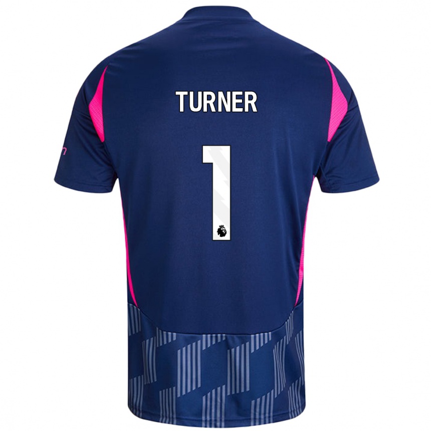 Enfant Football Maillot Matt Turner #1 Bleu Royal Rose Tenues Extérieur 2024/25 Canada