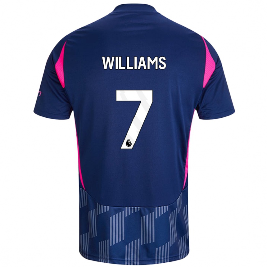 Enfant Football Maillot Neco Williams #7 Bleu Royal Rose Tenues Extérieur 2024/25 Canada