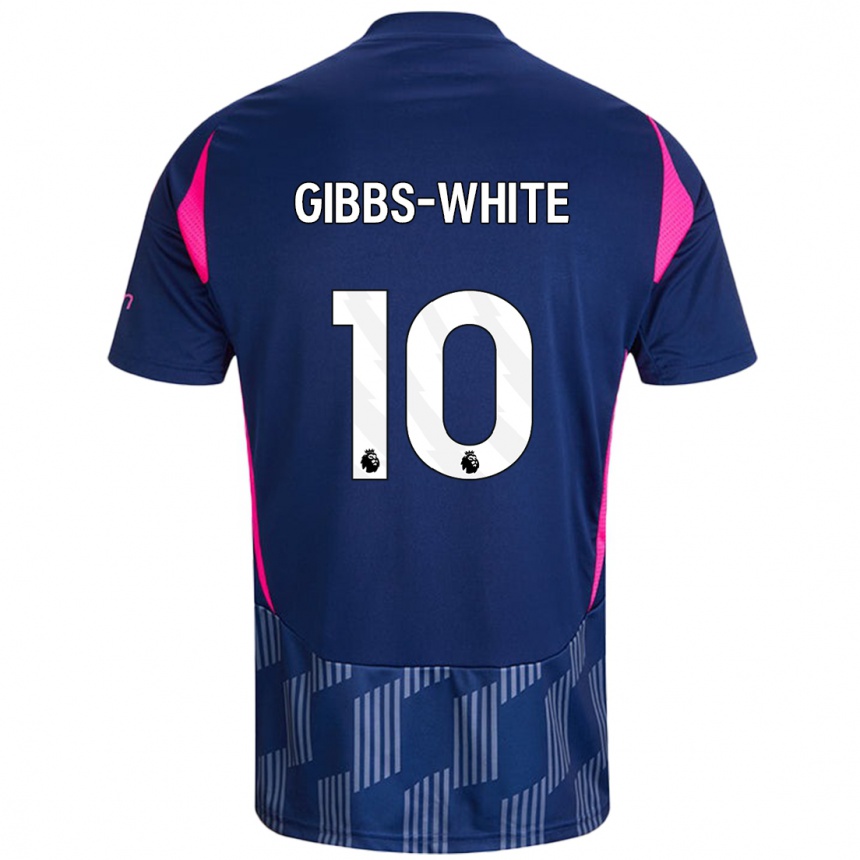 Enfant Football Maillot Morgan Gibbs-White #10 Bleu Royal Rose Tenues Extérieur 2024/25 Canada