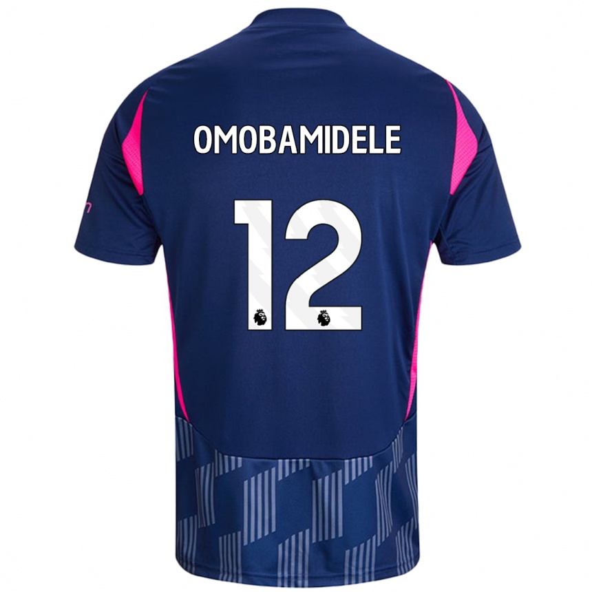 Enfant Football Maillot Andrew Omobamidele #12 Bleu Royal Rose Tenues Extérieur 2024/25 Canada