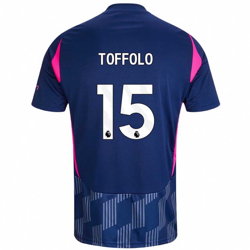 Enfant Football Maillot Harry Toffolo #15 Bleu Royal Rose Tenues Extérieur 2024/25 Canada