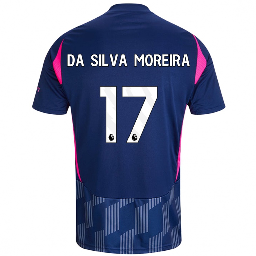 Enfant Football Maillot Eric Da Silva Moreira #17 Bleu Royal Rose Tenues Extérieur 2024/25 Canada