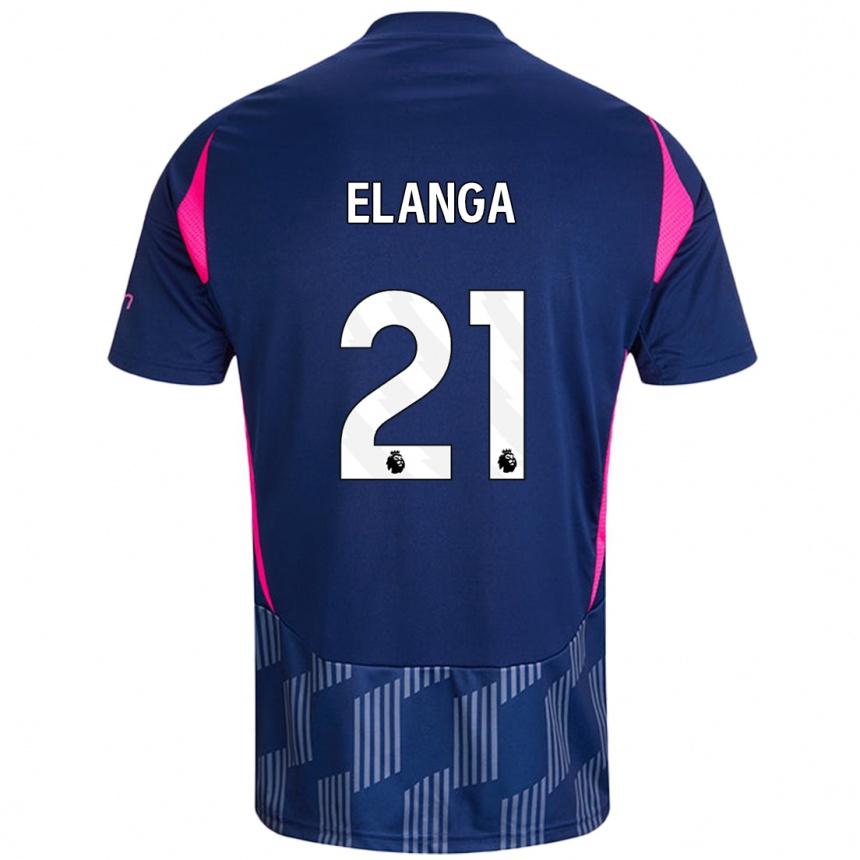 Enfant Football Maillot Anthony Elanga #21 Bleu Royal Rose Tenues Extérieur 2024/25 Canada