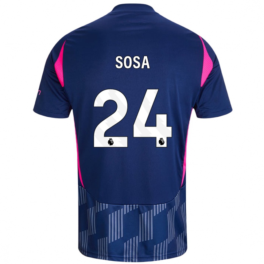 Enfant Football Maillot Ramón Sosa #24 Bleu Royal Rose Tenues Extérieur 2024/25 Canada