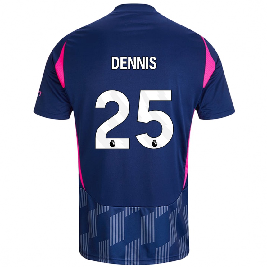 Enfant Football Maillot Emmanuel Dennis #25 Bleu Royal Rose Tenues Extérieur 2024/25 Canada