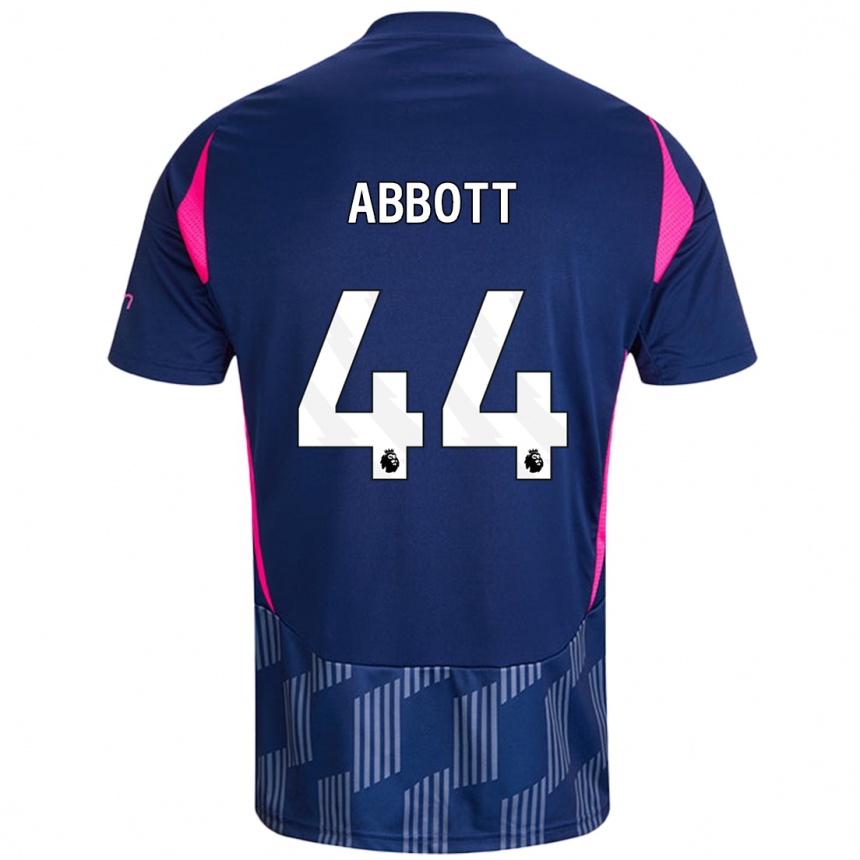 Kids Football Zach Abbott #44 Royal Blue Pink Away Jersey 2024/25 T-Shirt Canada