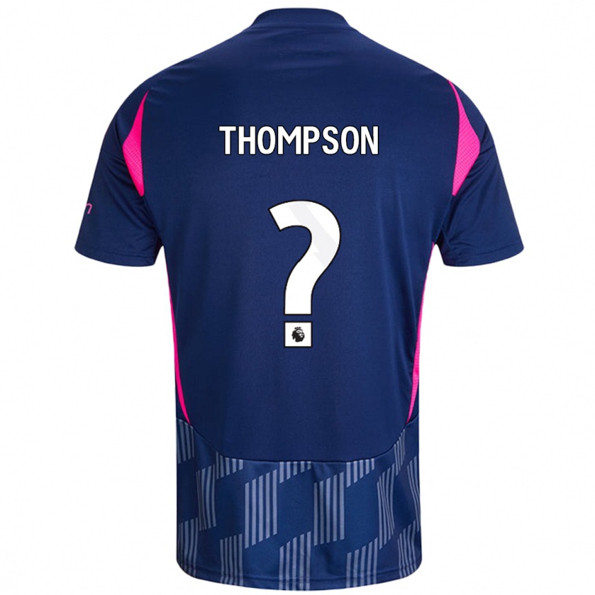 Kids Football Will Thompson #0 Royal Blue Pink Away Jersey 2024/25 T-Shirt Canada