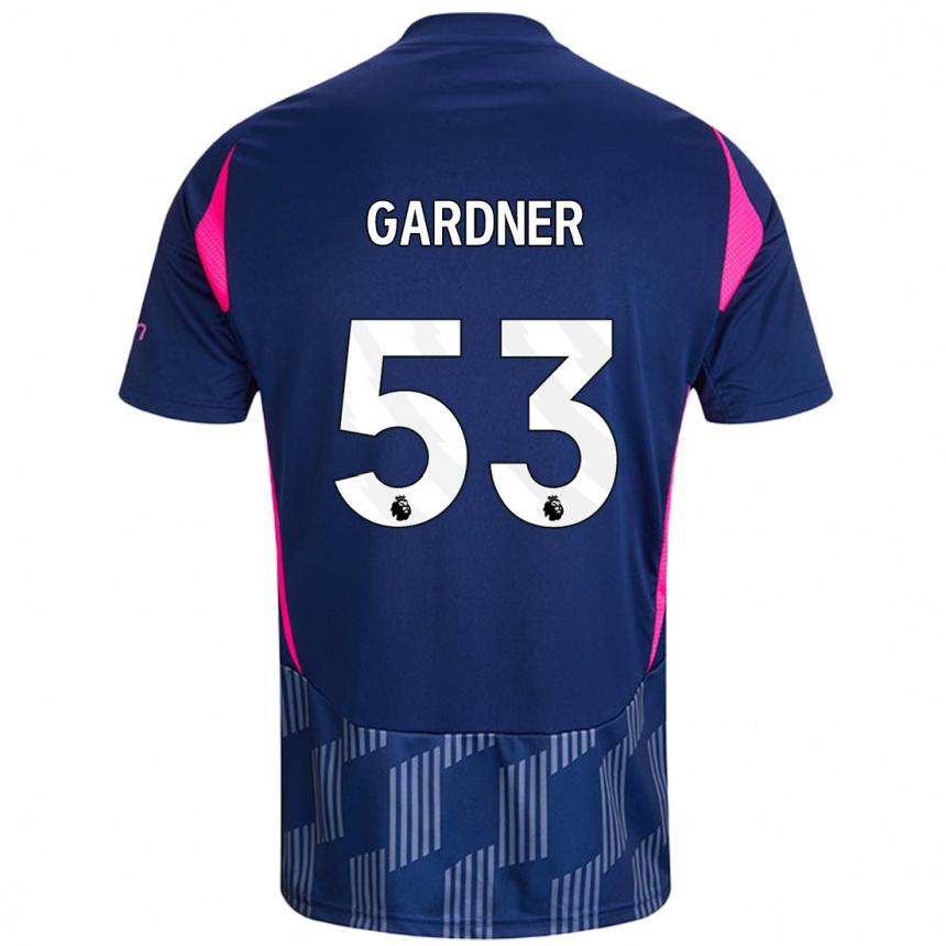 Enfant Football Maillot Joe Gardner #53 Bleu Royal Rose Tenues Extérieur 2024/25 Canada