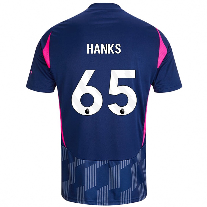 Enfant Football Maillot Justin Hanks #65 Bleu Royal Rose Tenues Extérieur 2024/25 Canada