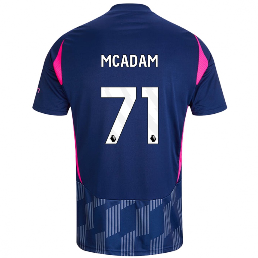 Enfant Football Maillot Kyle Mcadam #71 Bleu Royal Rose Tenues Extérieur 2024/25 Canada