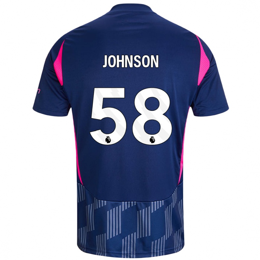 Enfant Football Maillot Pharrell Johnson #58 Bleu Royal Rose Tenues Extérieur 2024/25 Canada