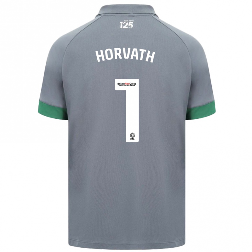 Enfant Football Maillot Ethan Horvath #1 Gris Foncé Tenues Extérieur 2024/25 Canada