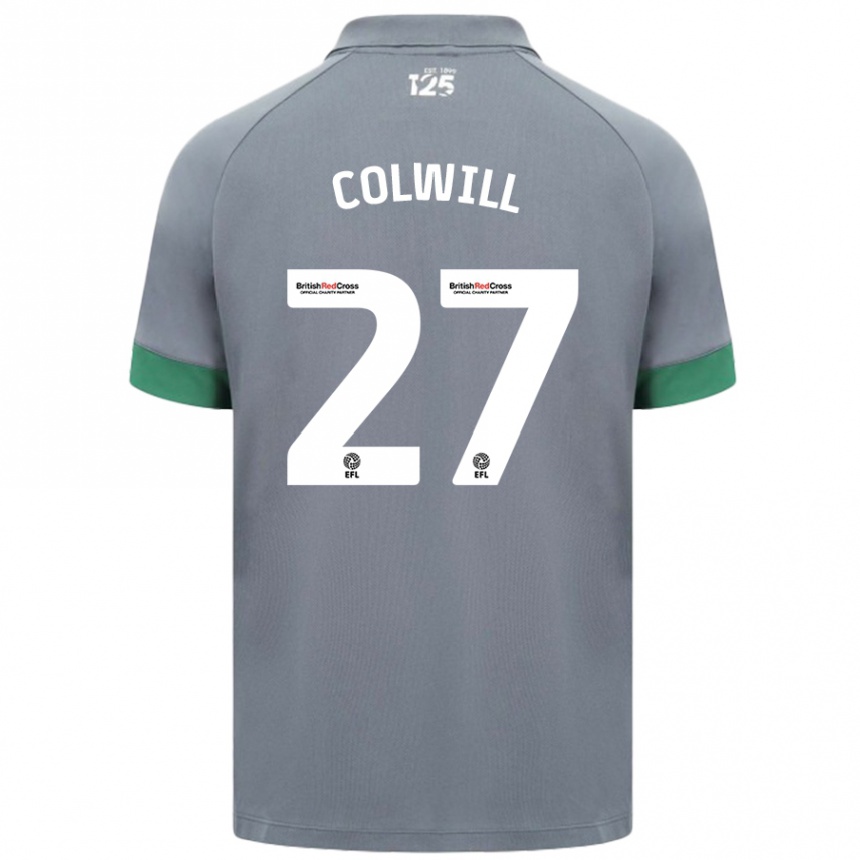 Enfant Football Maillot Rubin Colwill #27 Gris Foncé Tenues Extérieur 2024/25 Canada