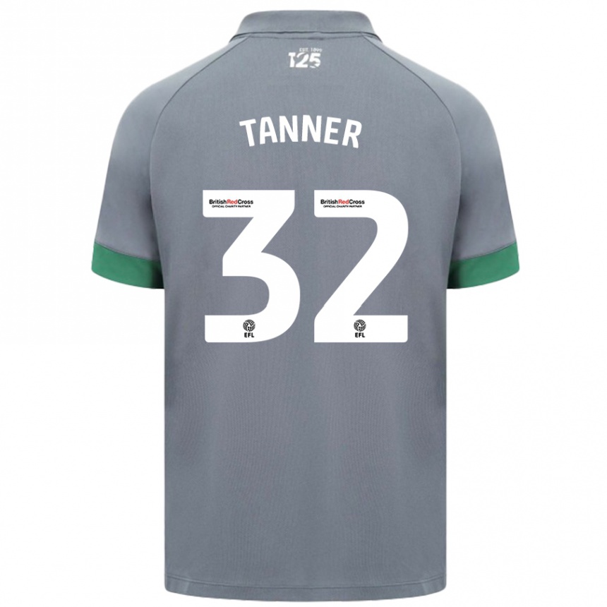 Enfant Football Maillot Ollie Tanner #32 Gris Foncé Tenues Extérieur 2024/25 Canada