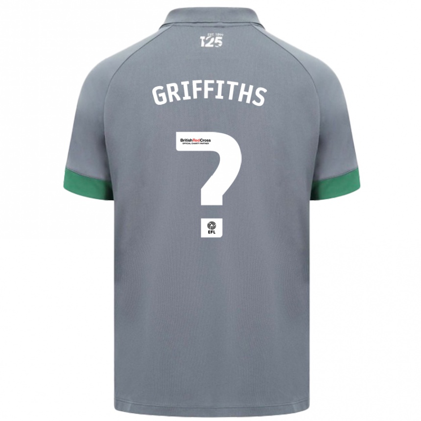 Enfant Football Maillot Ewan Griffiths #0 Gris Foncé Tenues Extérieur 2024/25 Canada