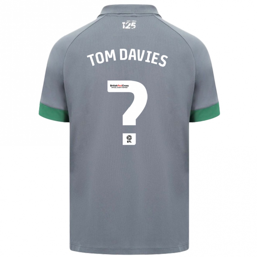 Enfant Football Maillot Tom Davies #0 Gris Foncé Tenues Extérieur 2024/25 Canada