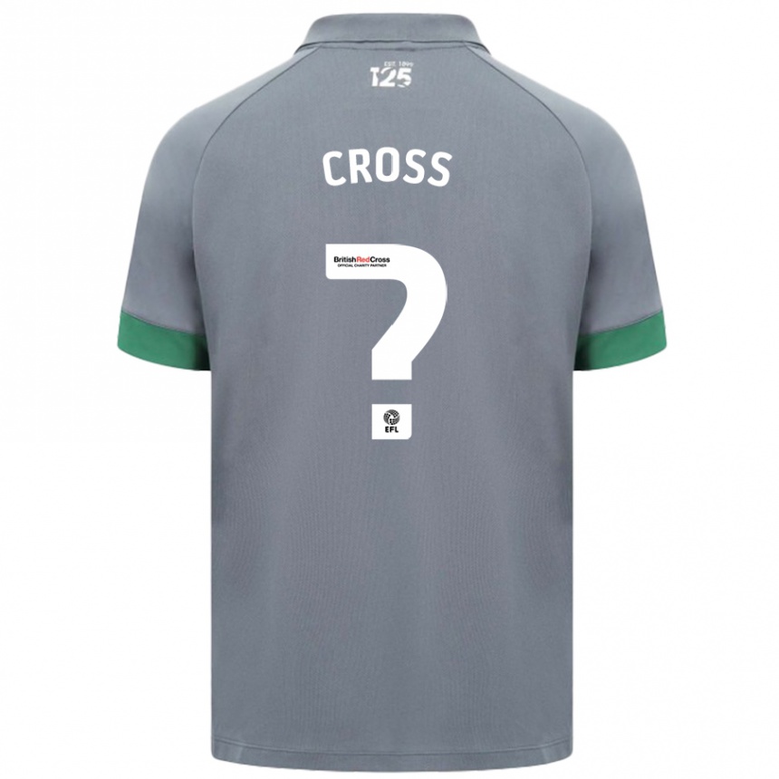 Kids Football Alex Cross #0 Dark Gray Away Jersey 2024/25 T-Shirt Canada