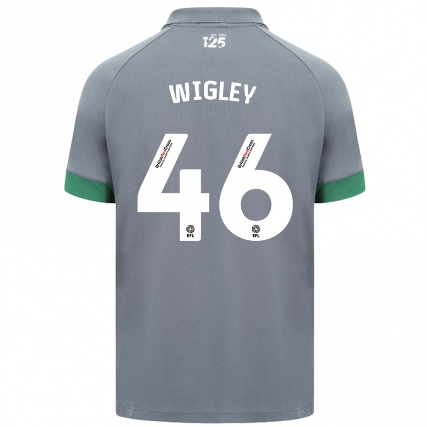 Enfant Football Maillot Morgan Wigley #46 Gris Foncé Tenues Extérieur 2024/25 Canada