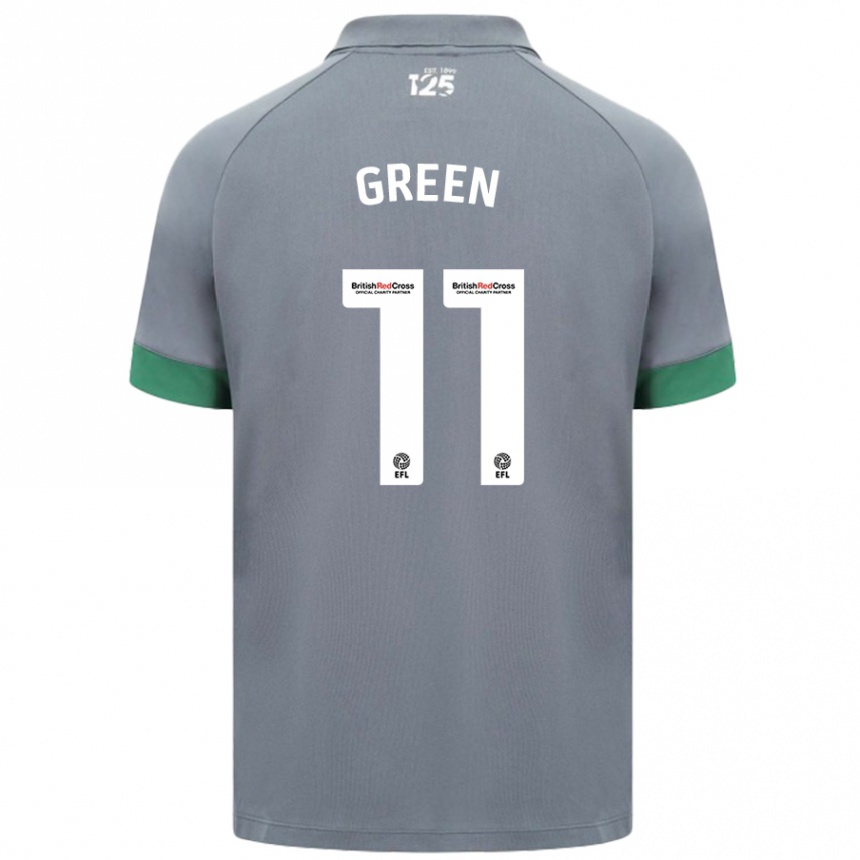 Enfant Football Maillot Danielle Green #11 Gris Foncé Tenues Extérieur 2024/25 Canada