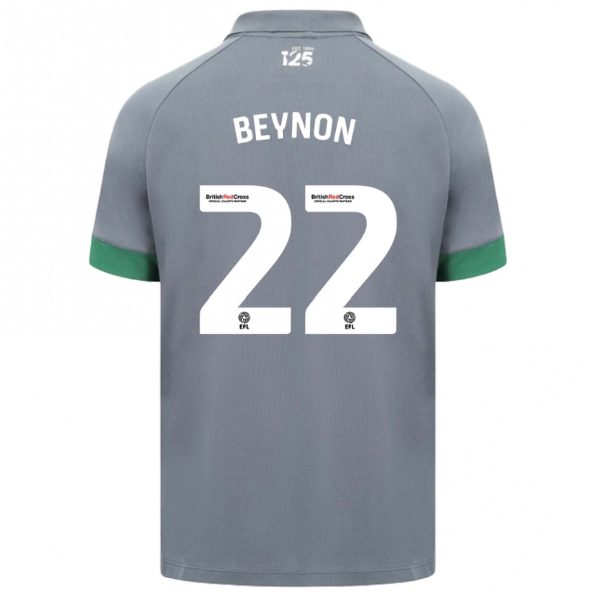 Kids Football Emma Beynon #22 Dark Gray Away Jersey 2024/25 T-Shirt Canada