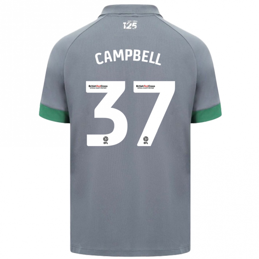 Enfant Football Maillot Vontae Daley-Campbell #37 Gris Foncé Tenues Extérieur 2024/25 Canada