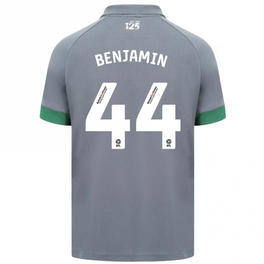 Enfant Football Maillot Xavier Benjamin #44 Gris Foncé Tenues Extérieur 2024/25 Canada