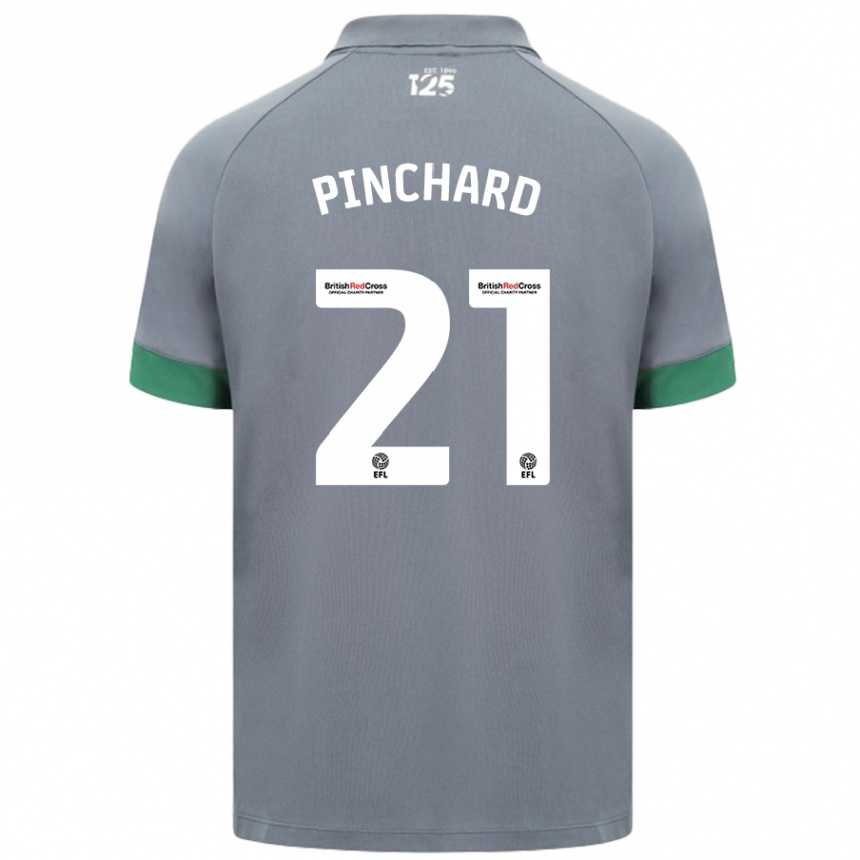 Kids Football Cerys Pinchard #21 Dark Gray Away Jersey 2024/25 T-Shirt Canada