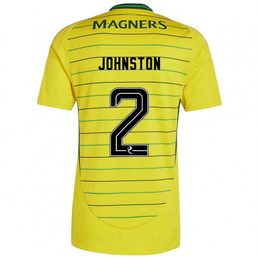 Kids Football Alistair Johnston #2 Yellow Away Jersey 2024/25 T-Shirt Canada