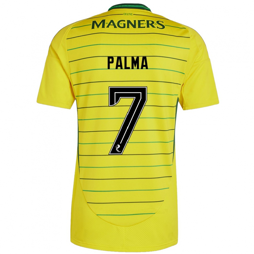 Kids Football Luis Palma #7 Yellow Away Jersey 2024/25 T-Shirt Canada