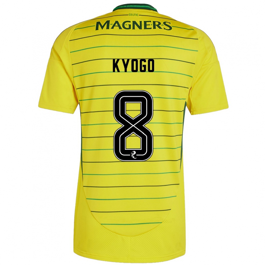 Enfant Football Maillot Kyogo Furuhashi #8 Jaune Tenues Extérieur 2024/25 Canada