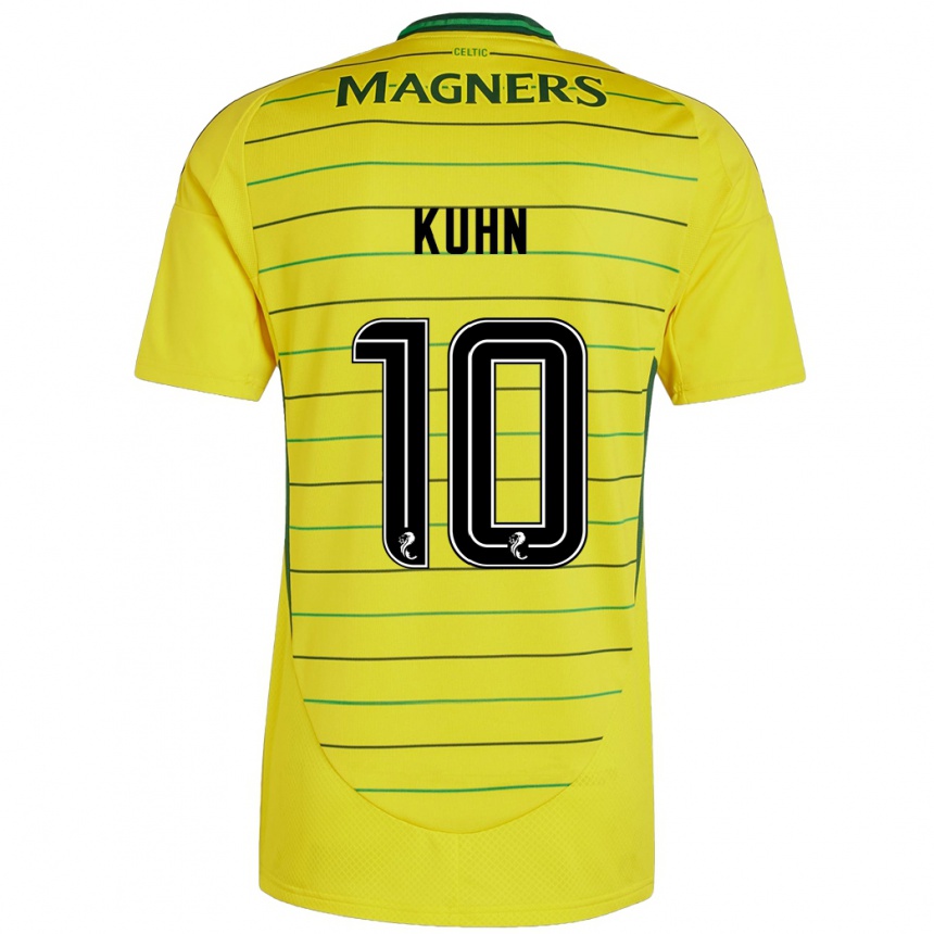 Kids Football Nicolas Kühn #10 Yellow Away Jersey 2024/25 T-Shirt Canada