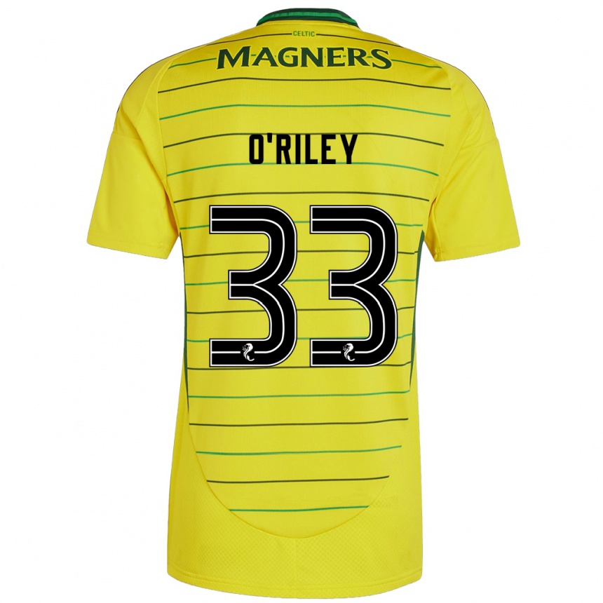 Enfant Football Maillot Matt O'riley #33 Jaune Tenues Extérieur 2024/25 Canada