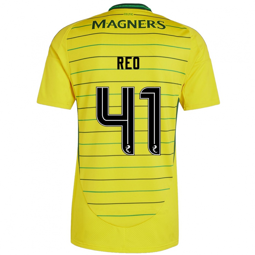 Enfant Football Maillot Reo Hatate #41 Jaune Tenues Extérieur 2024/25 Canada