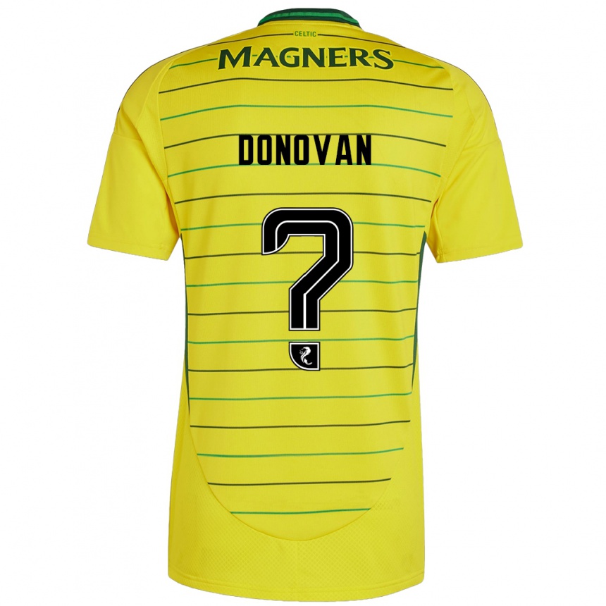 Enfant Football Maillot Colby Donovan #0 Jaune Tenues Extérieur 2024/25 Canada