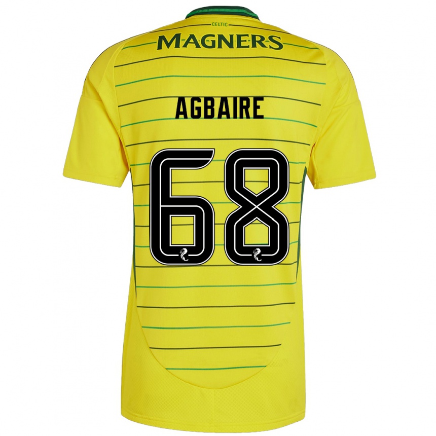 Enfant Football Maillot Lenny Agbaire #68 Jaune Tenues Extérieur 2024/25 Canada