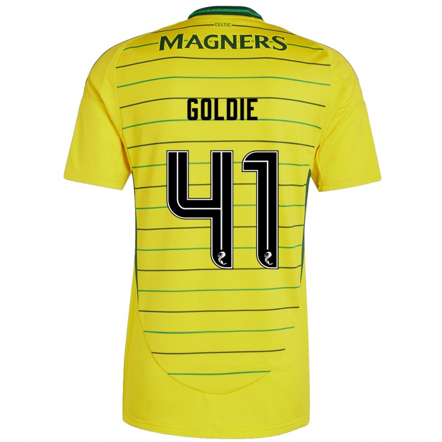 Enfant Football Maillot Clare Goldie #41 Jaune Tenues Extérieur 2024/25 Canada