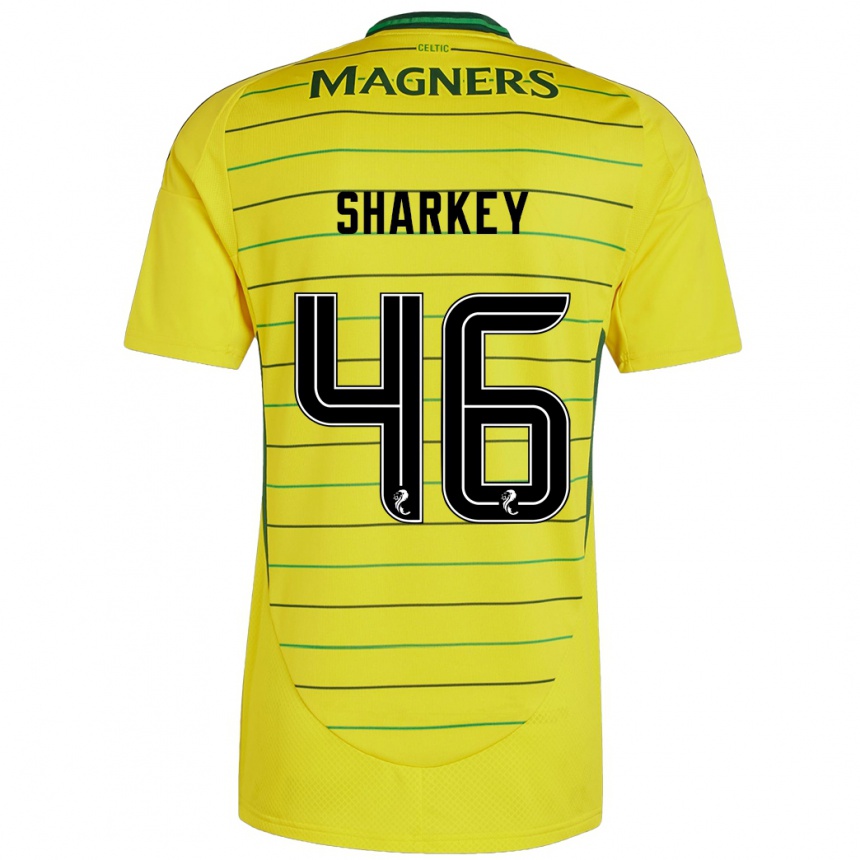 Kids Football Amy Sharkey #46 Yellow Away Jersey 2024/25 T-Shirt Canada