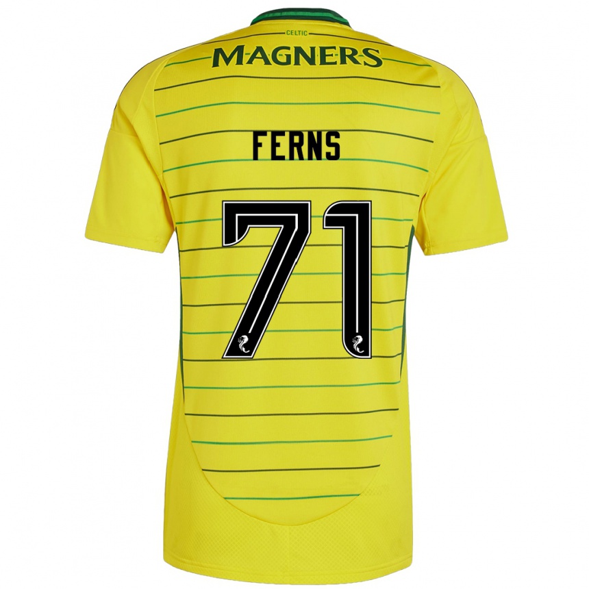 Kids Football Abbie Ferns #71 Yellow Away Jersey 2024/25 T-Shirt Canada