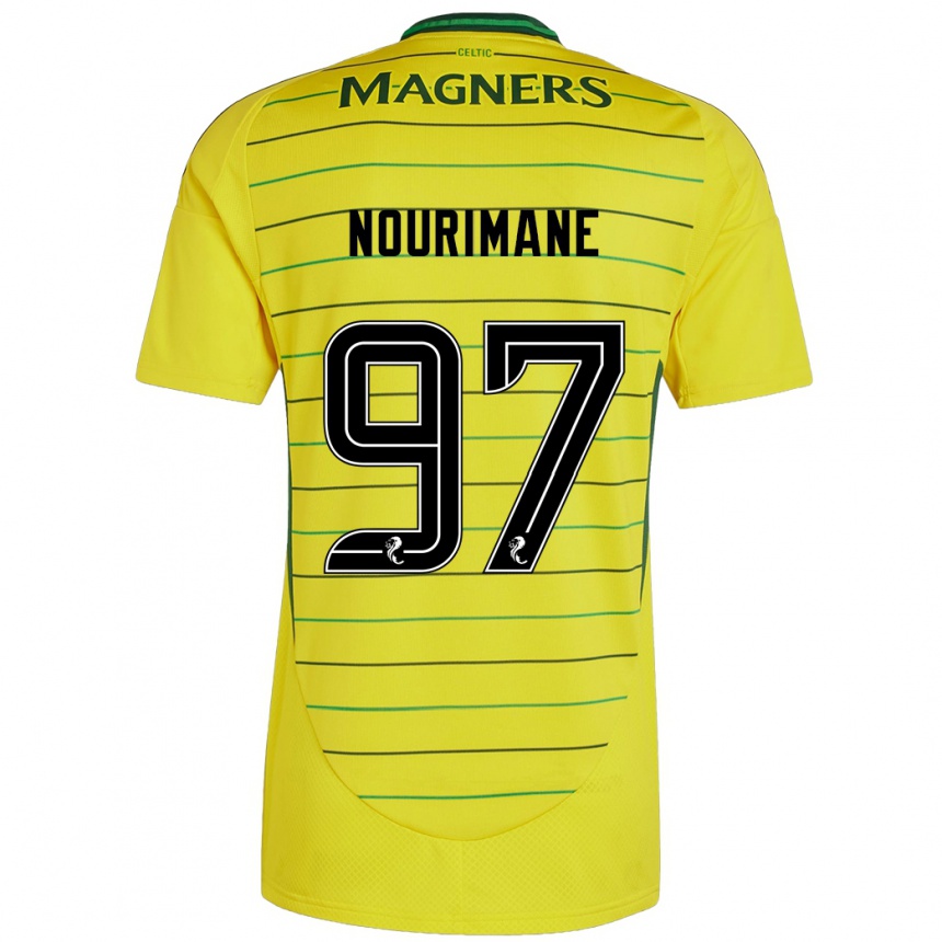 Enfant Football Maillot Addi Nourimane #97 Jaune Tenues Extérieur 2024/25 Canada