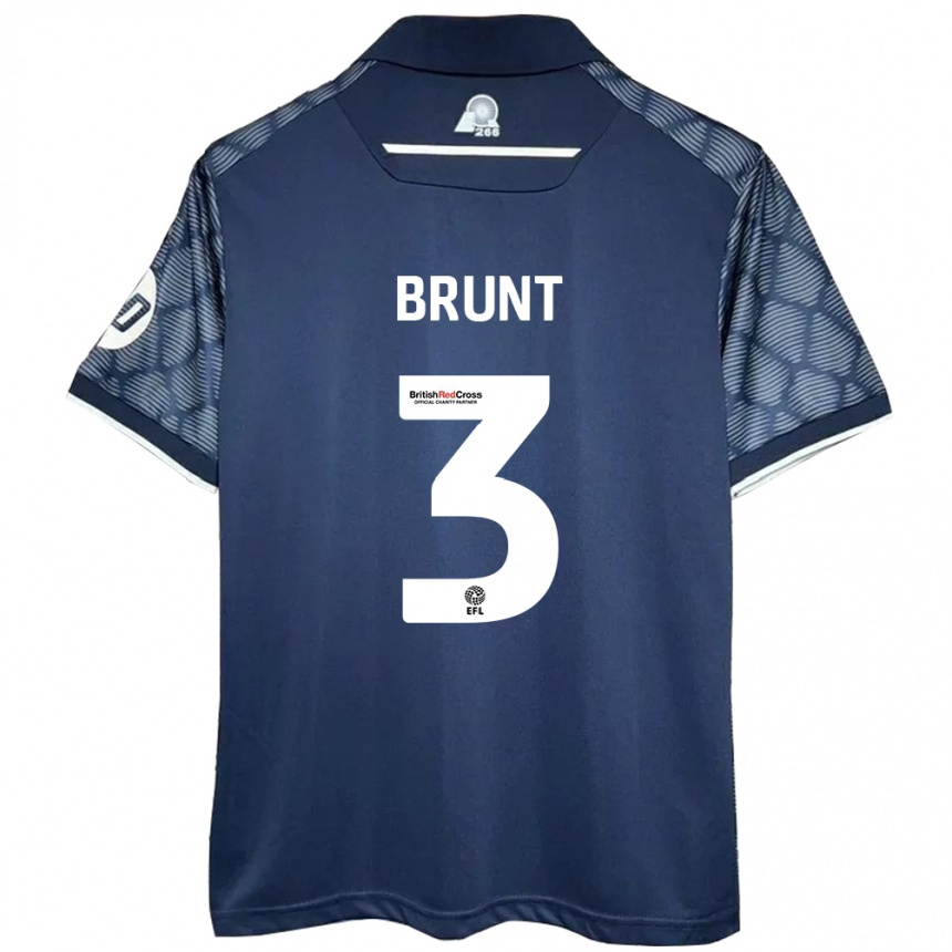 Enfant Football Maillot Lewis Brunt #3 Noir Tenues Extérieur 2024/25 Canada